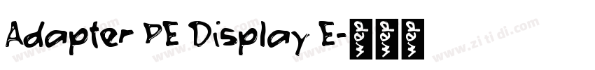Adapter PE Display E字体转换